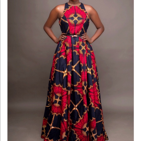 halter neck ankara styles